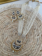 Kundan Pearl Meenakari Necklace set