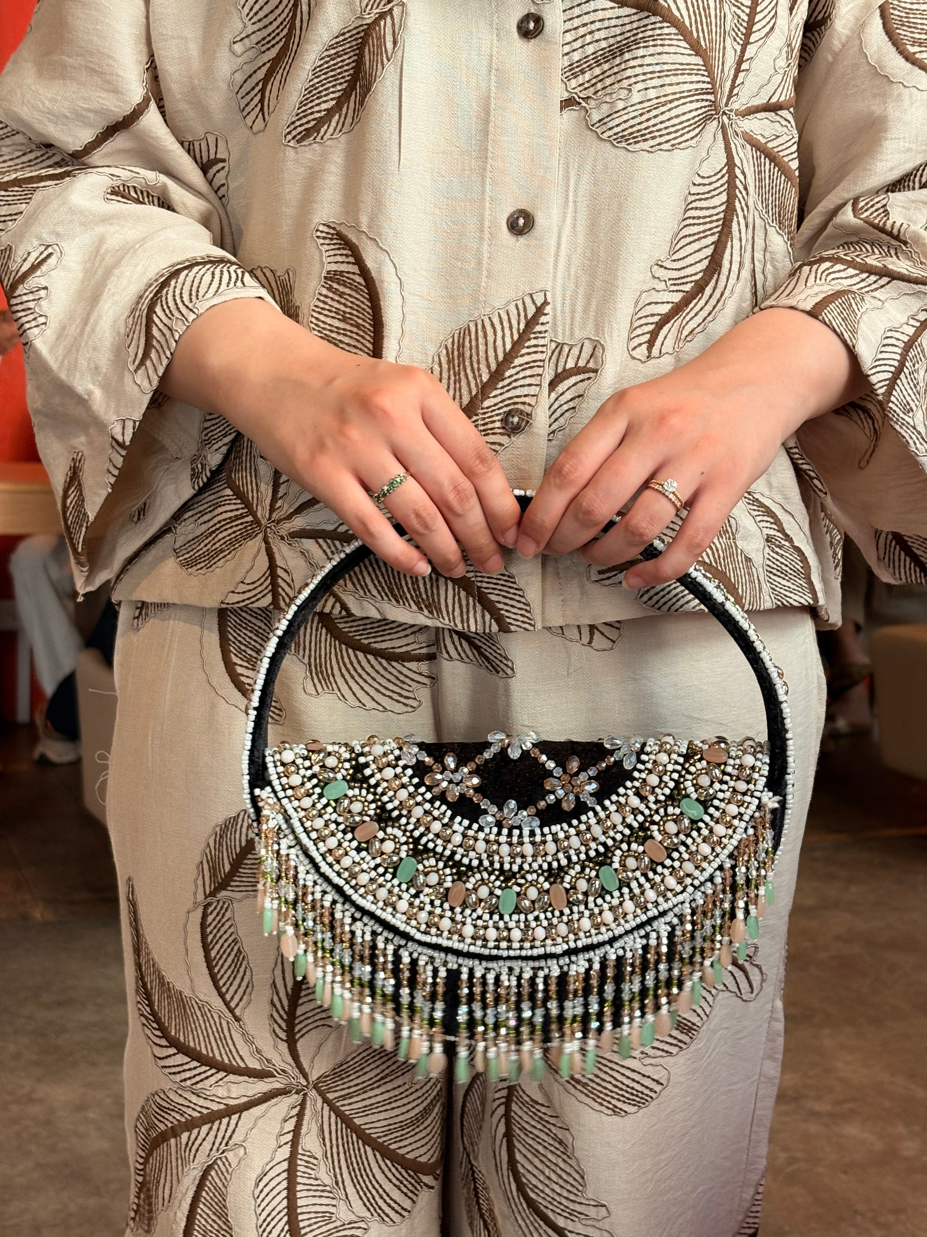 Round festive bag